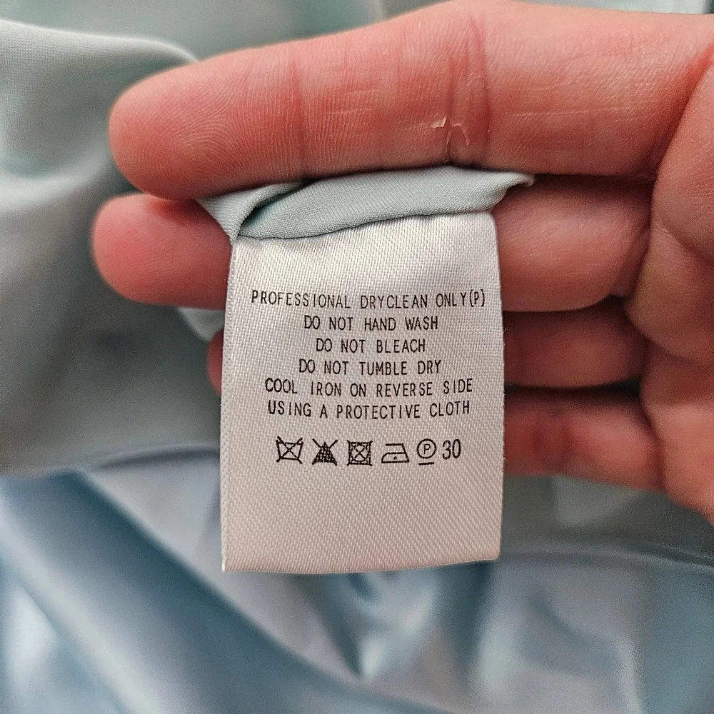 Fame and Partners The Maristel Two Piece Strapless Maxi Gown Set Size 4 NEW Blue - Picture 15 of 15